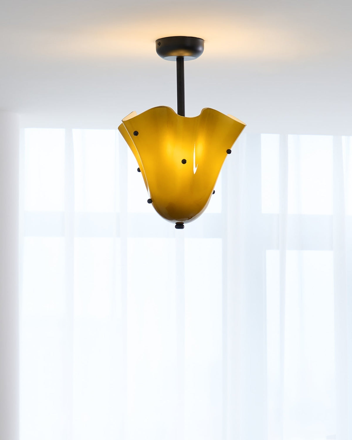 Eldis Lampe Plafond Semi-Encastrée en Verre Murano