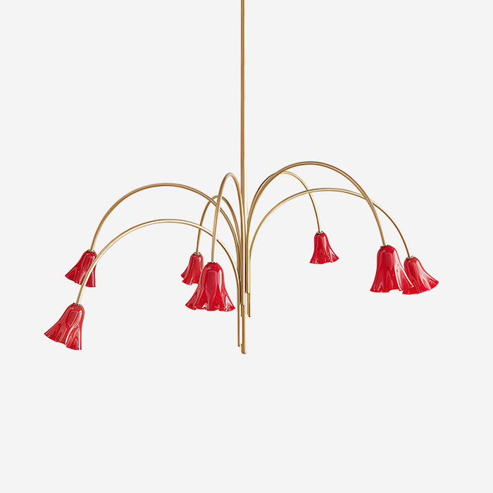 Mira Lustre en Verre en Forme de Fleur