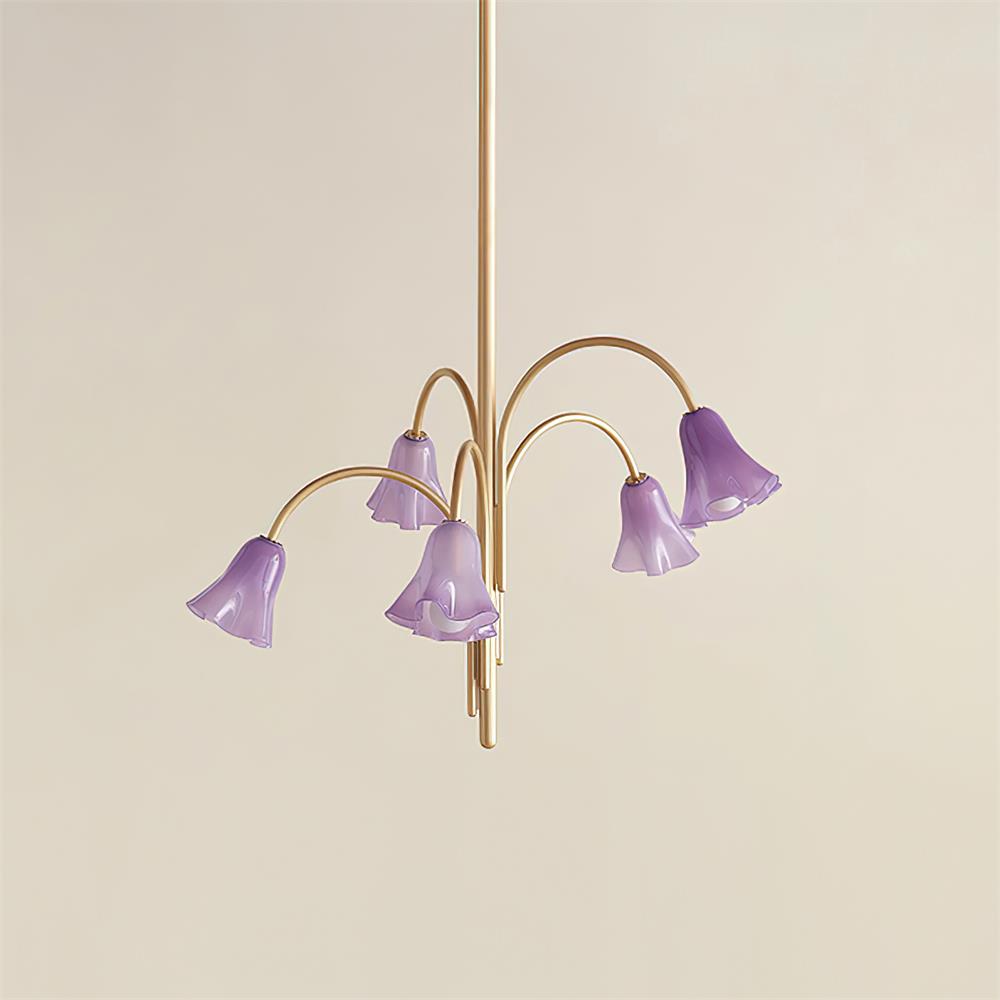 Mira Lustre en Verre en Forme de Fleur