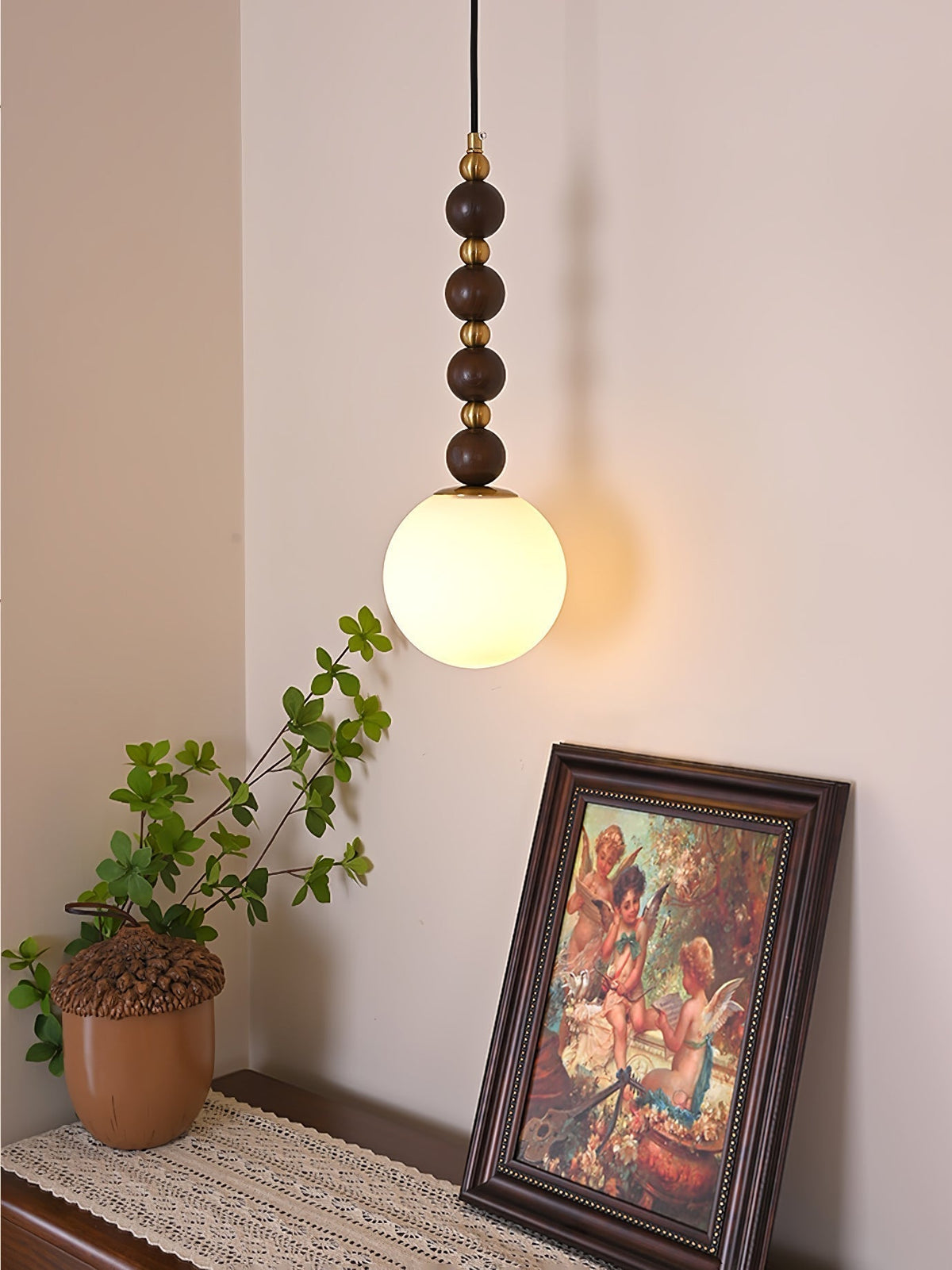 Golie Suspension en Bois Minimaliste