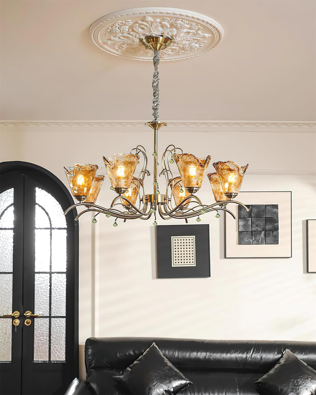 Givona Lustre en Verre Floral