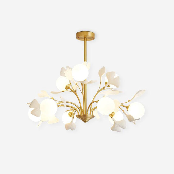 Gleam Lustre en Verre Feuille de Ginkgo