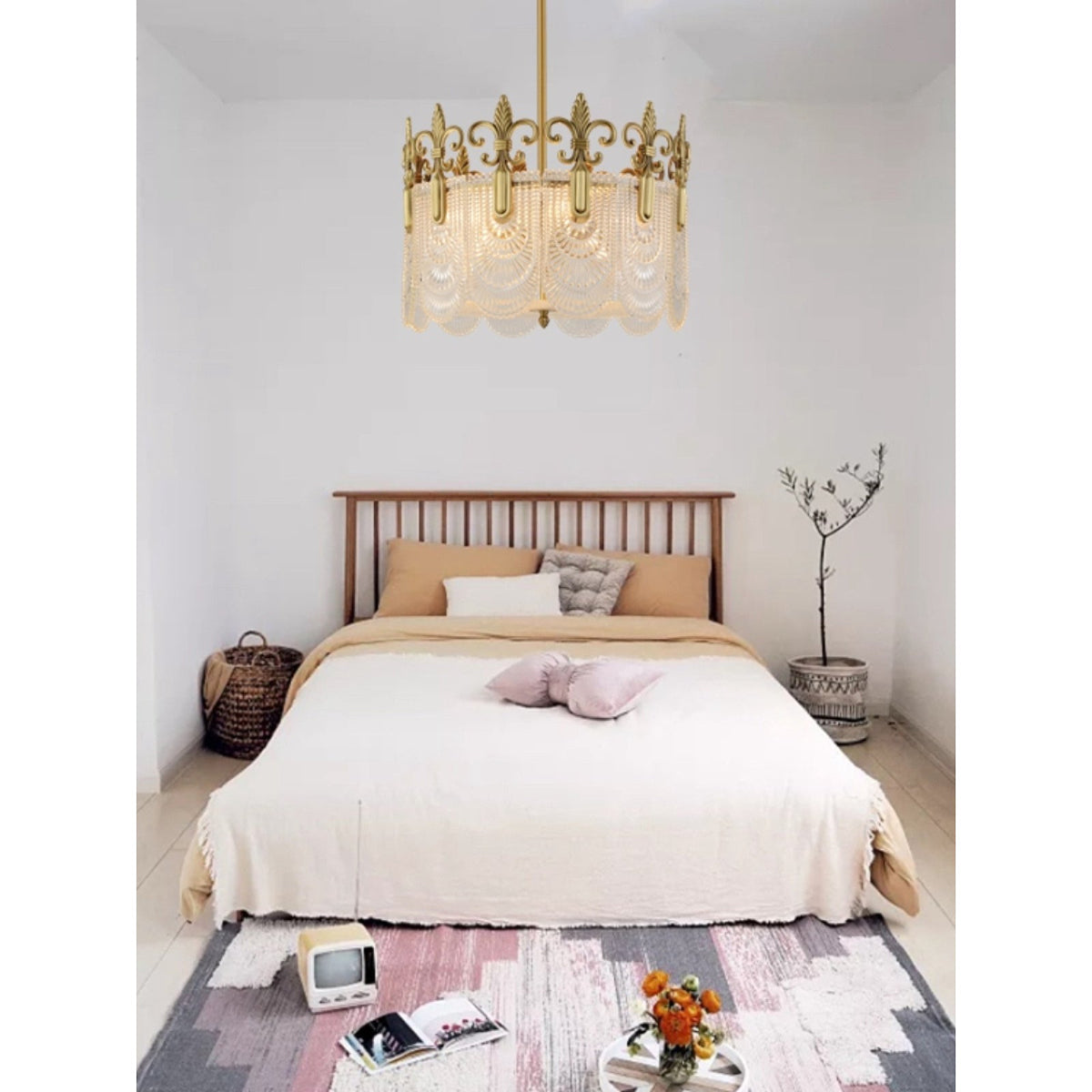 Cashaor Lustre Cristal Laiton Luxe Postmoderne