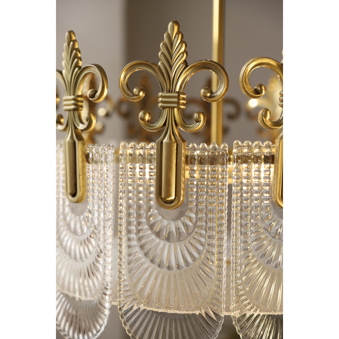 Cashaor Lustre Cristal Laiton Luxe Postmoderne