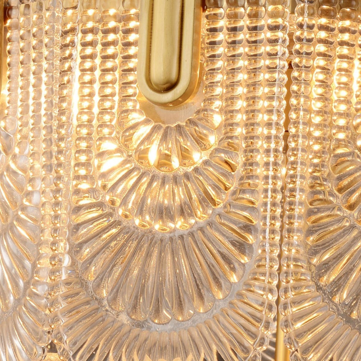 Cashaor Lustre Cristal Laiton Luxe Postmoderne