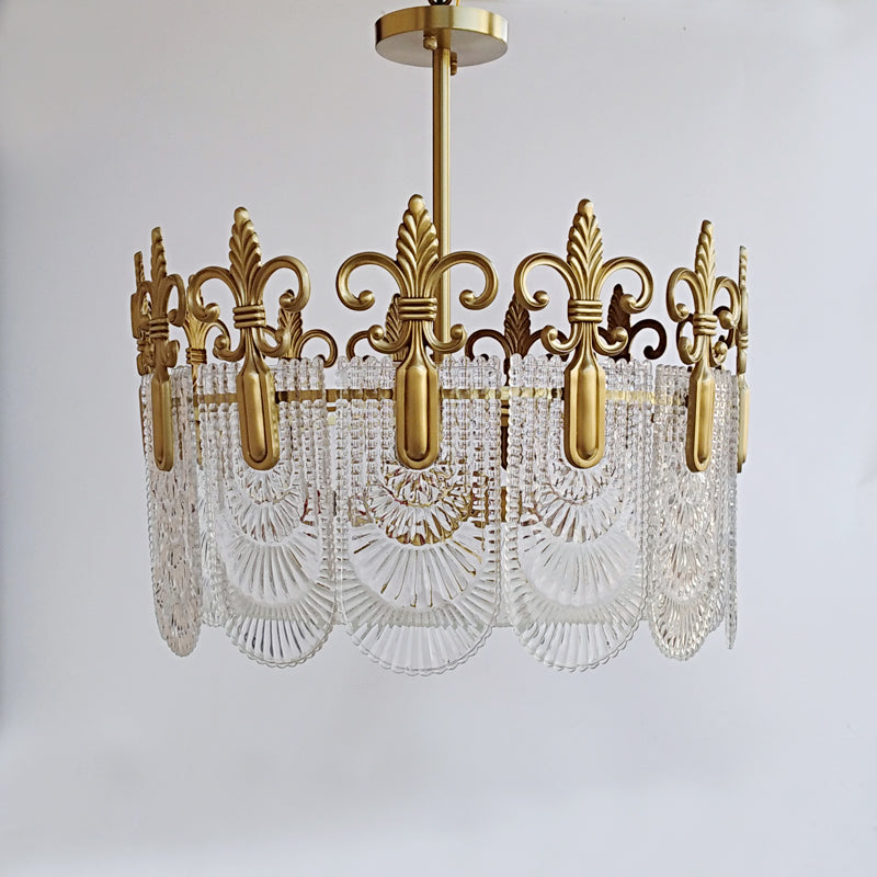 Cashaor Lustre Cristal Laiton Luxe Postmoderne
