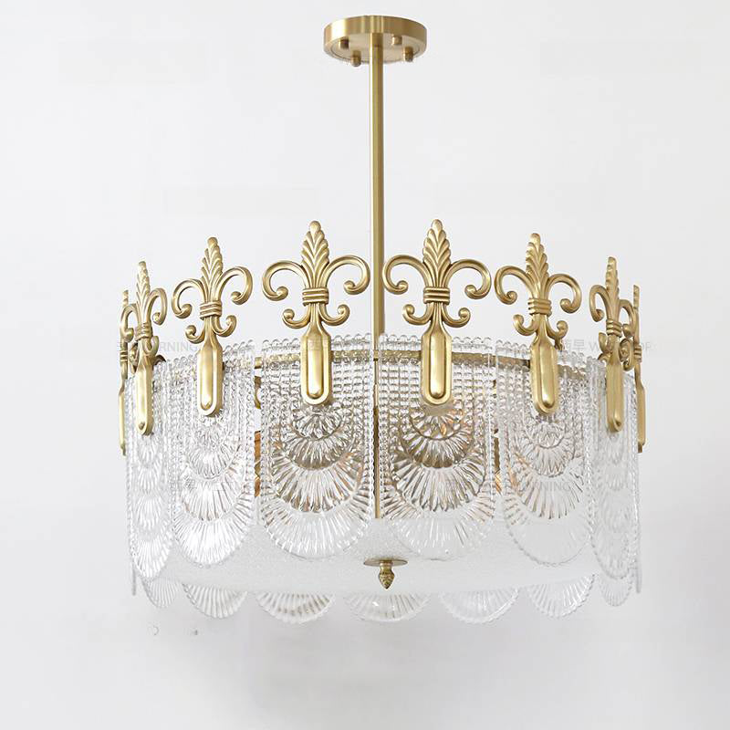Cashaor Lustre Cristal Laiton Luxe Postmoderne