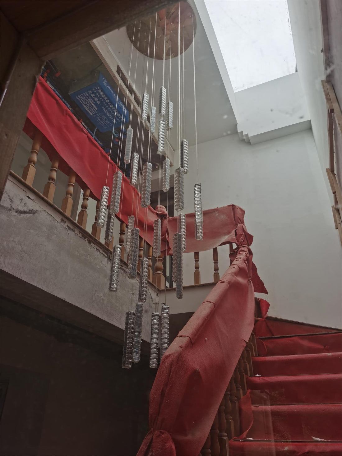 Lustra Lustre Villa Forci Suspension Argentée Moderne