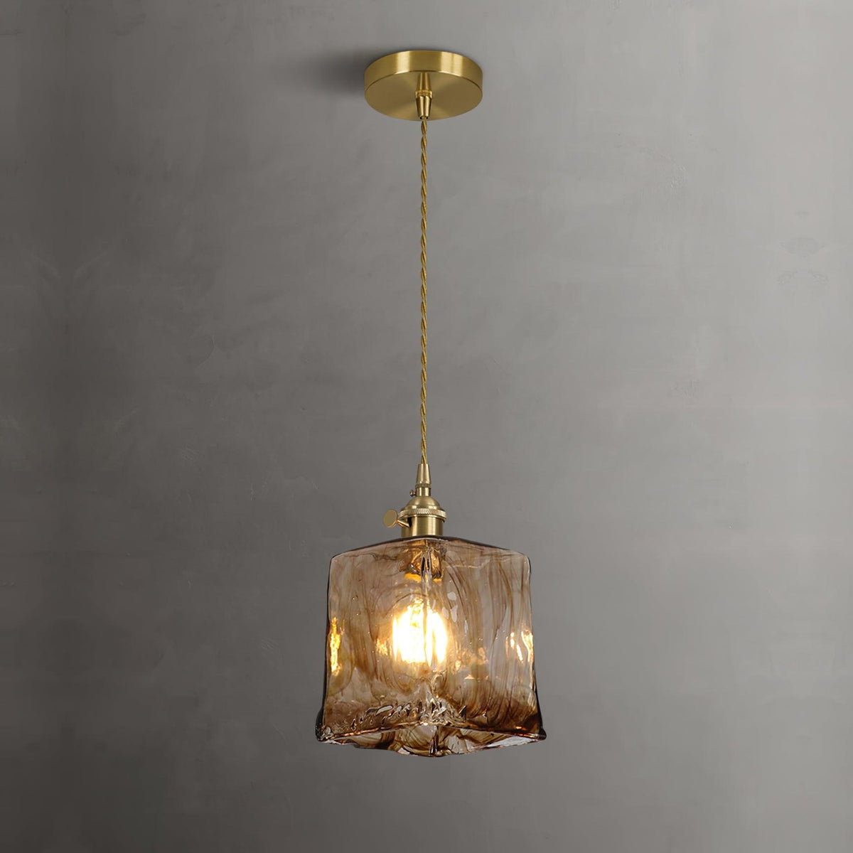 Lioracr Suspension en Verre Vintage