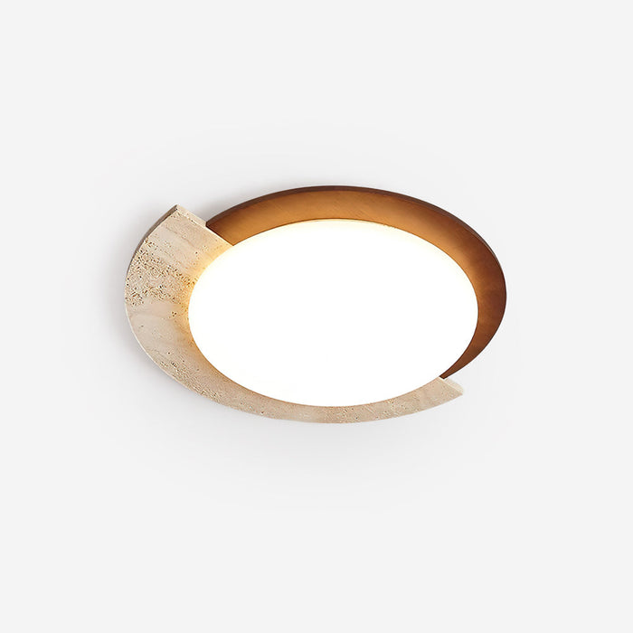 Ritta Plafonnier Ovale LED Travertin