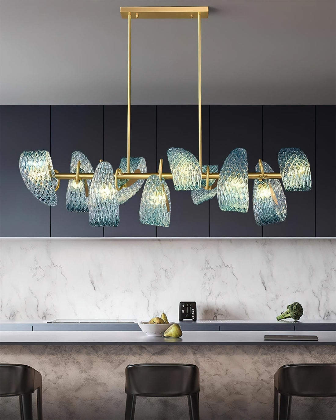 AquaLustre Lustre Contemporain en Verre
