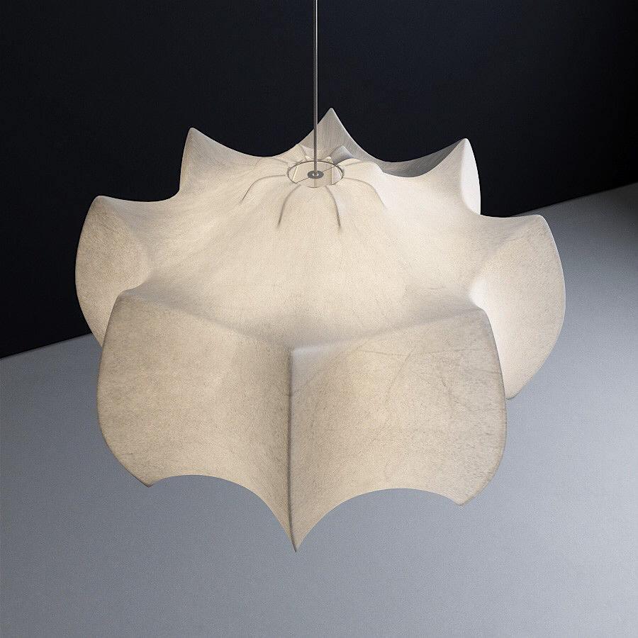 Lotus Lampe Suspendue Minimaliste en Soie