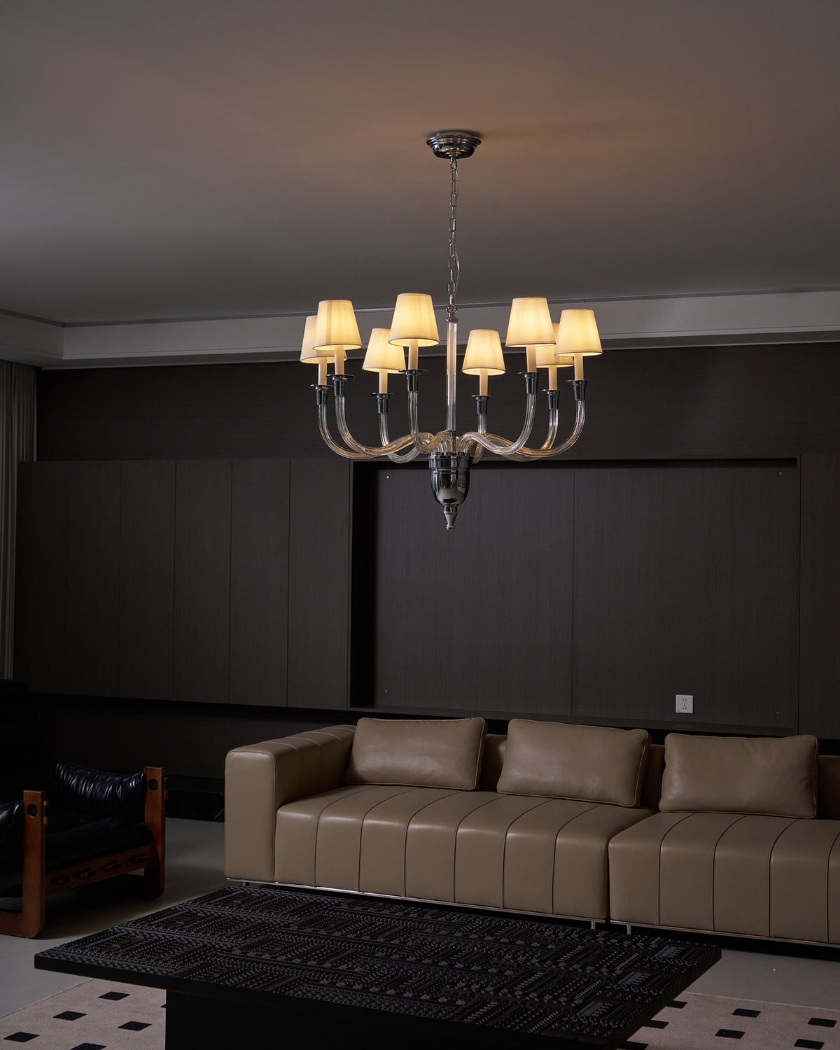 Syvinor Lustre Postmoderne Luxe Cristal Tissu