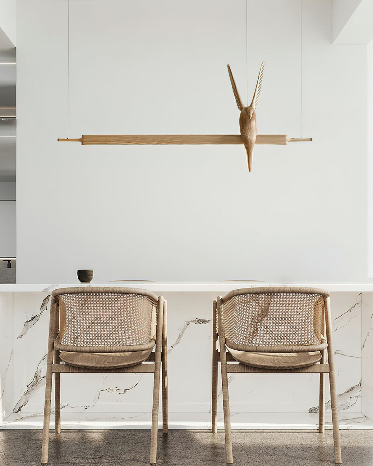 Varinisra Sculptural Oak Pendant Light