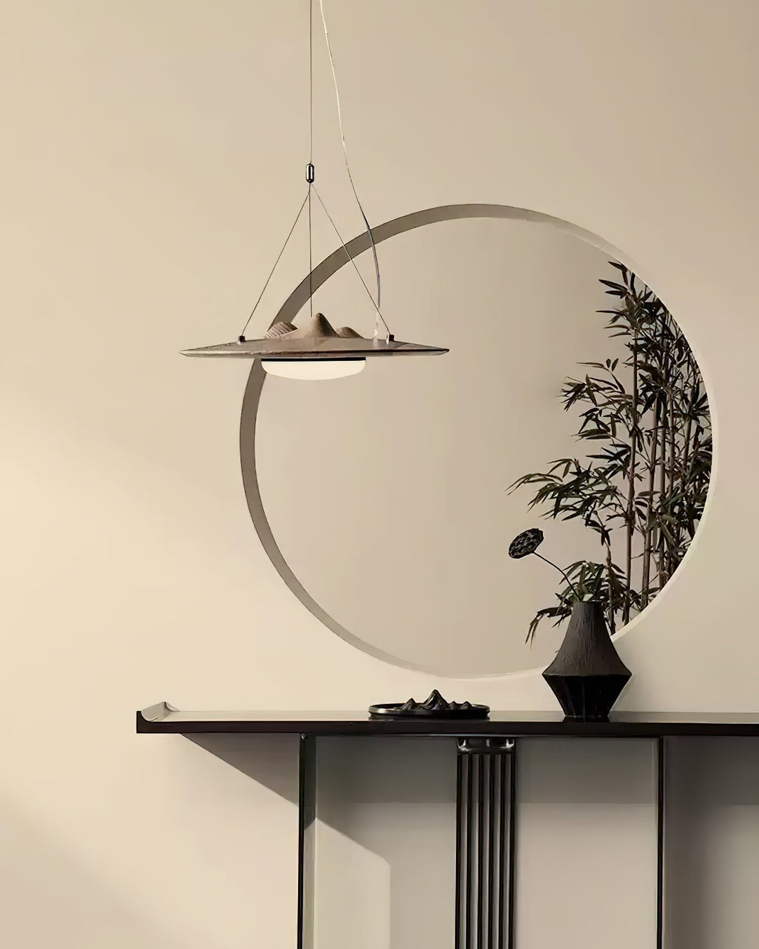 Vathea Premium Nordic Art Bois Pendentif Lampe