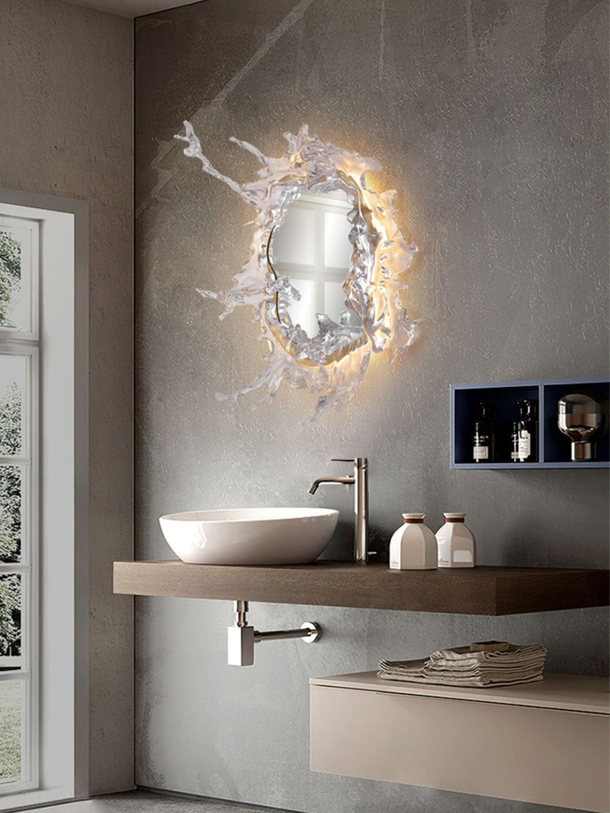 Splash Applique Murale Moderne avec Miroir