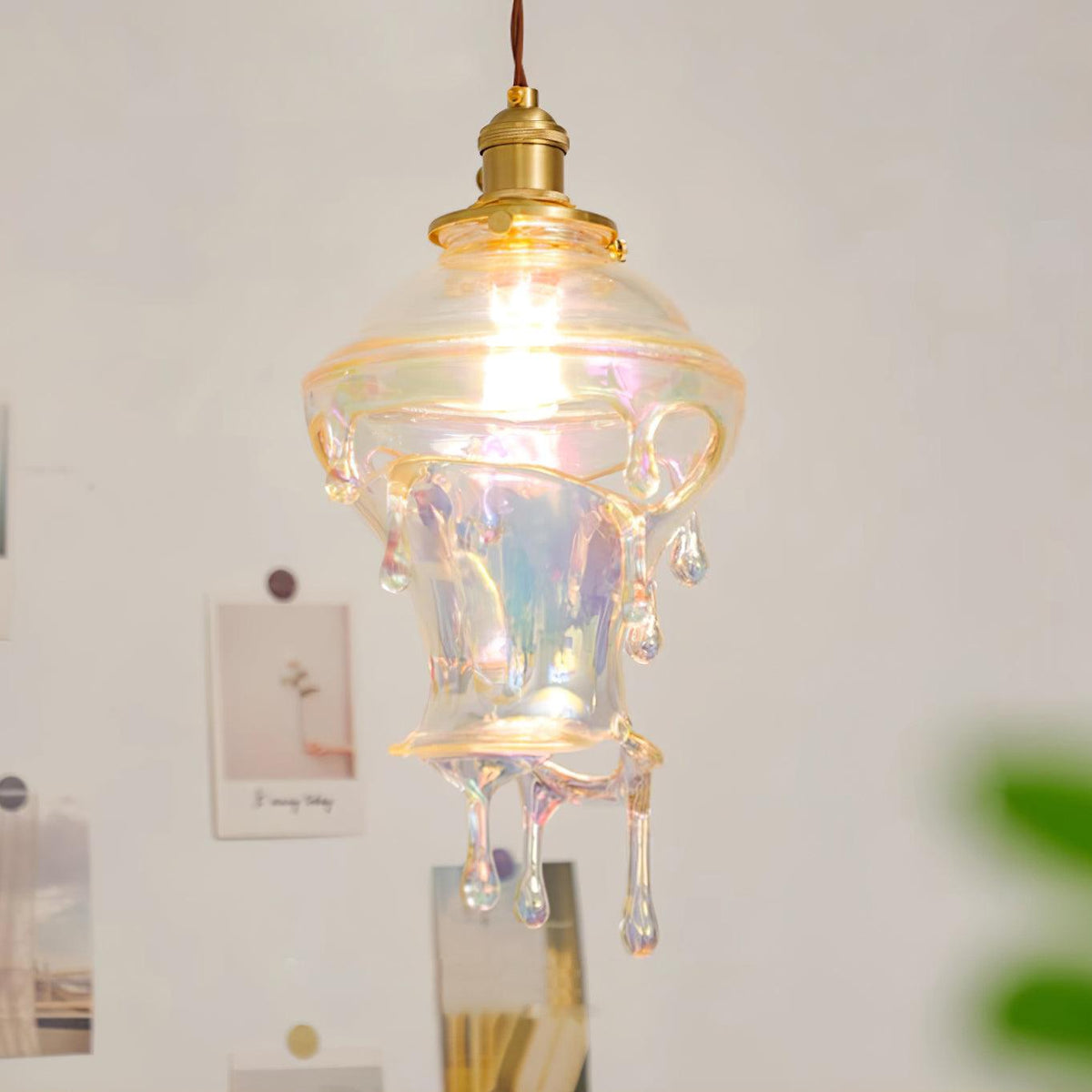 Luxora Suspension Goutte d’Eau Iridescente