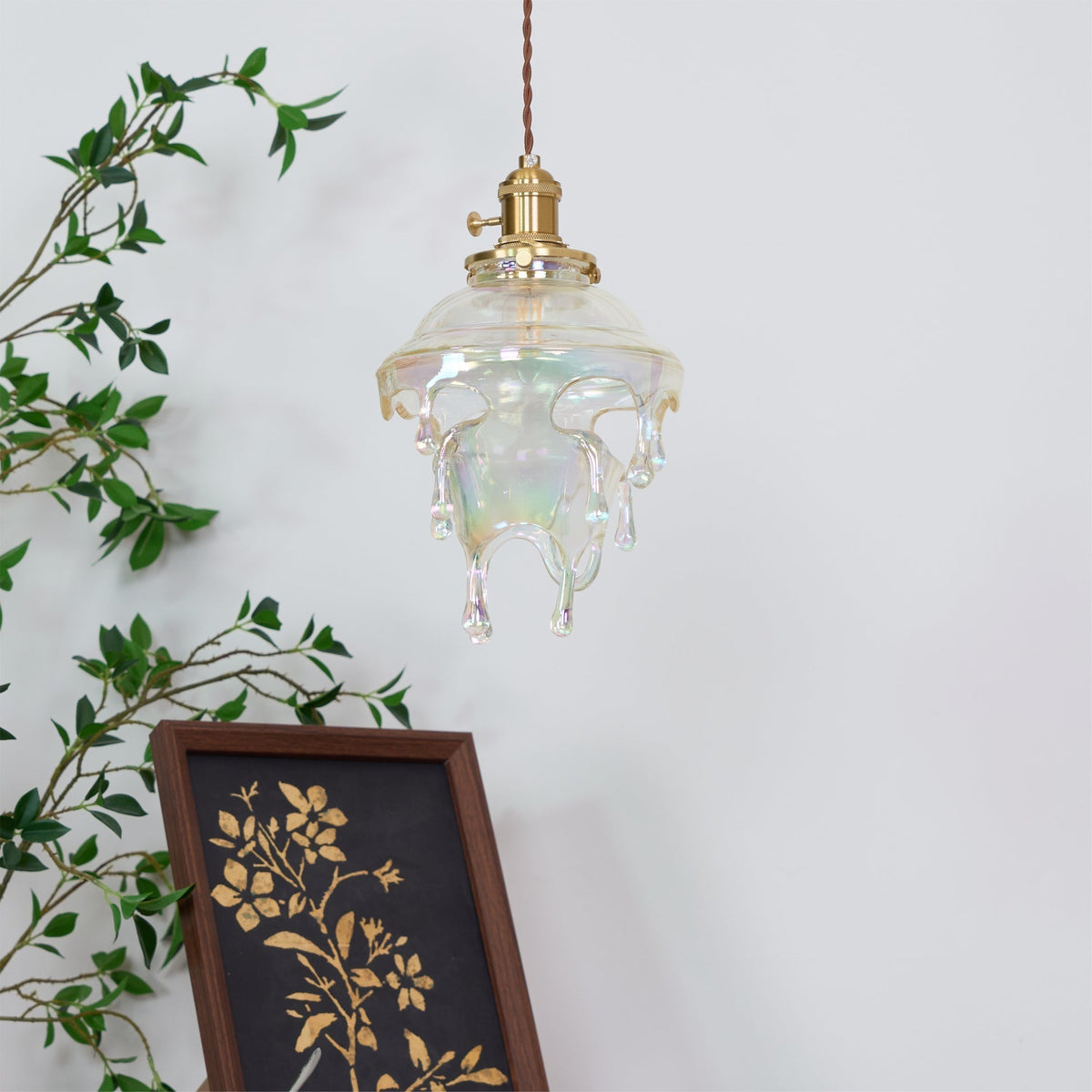 Luxora Suspension Goutte d’Eau Iridescente