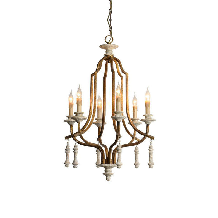 Arsoliel Lustre Métal Bois Luxe Vintage