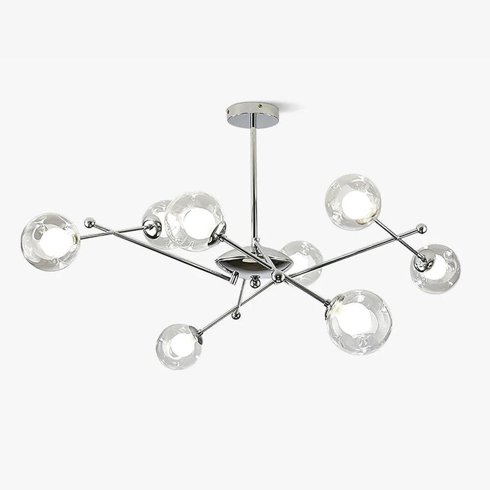 Lustra Lustre en Verre et Chrome
