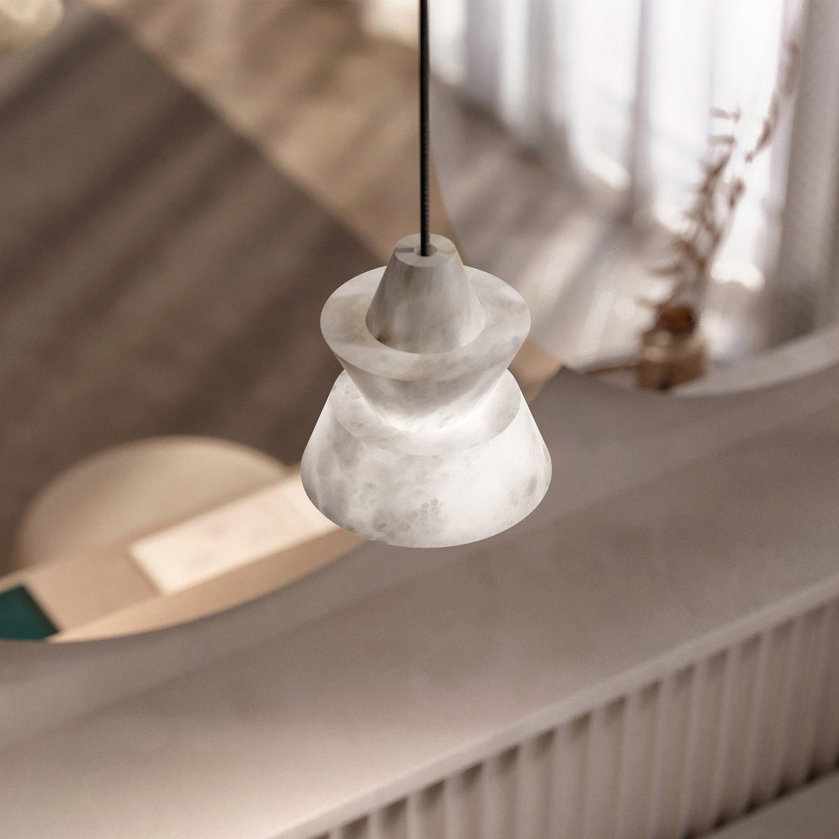Curineth Suspension Minimaliste en Albâtre