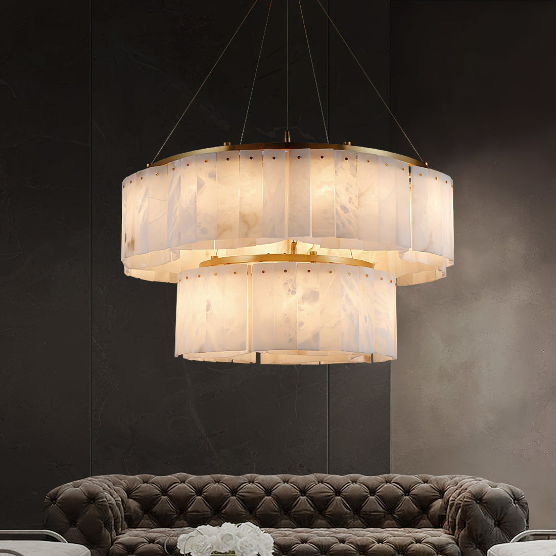 Avvinel Modern Luxury Minimalist Alabaster Lustre