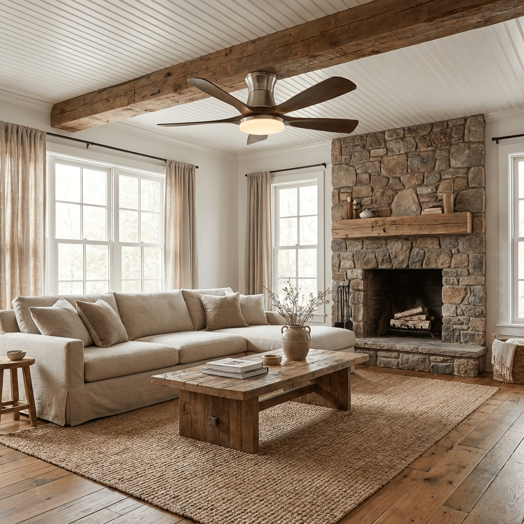 Ventilateur de plafond Hudson à 5 pales avec lumière