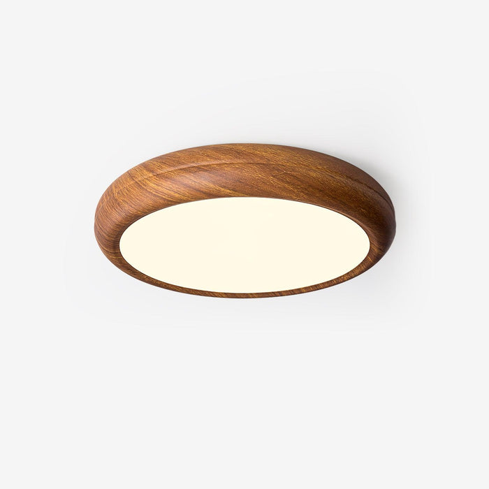 Orbis Plafonnier Rond Effet Bois