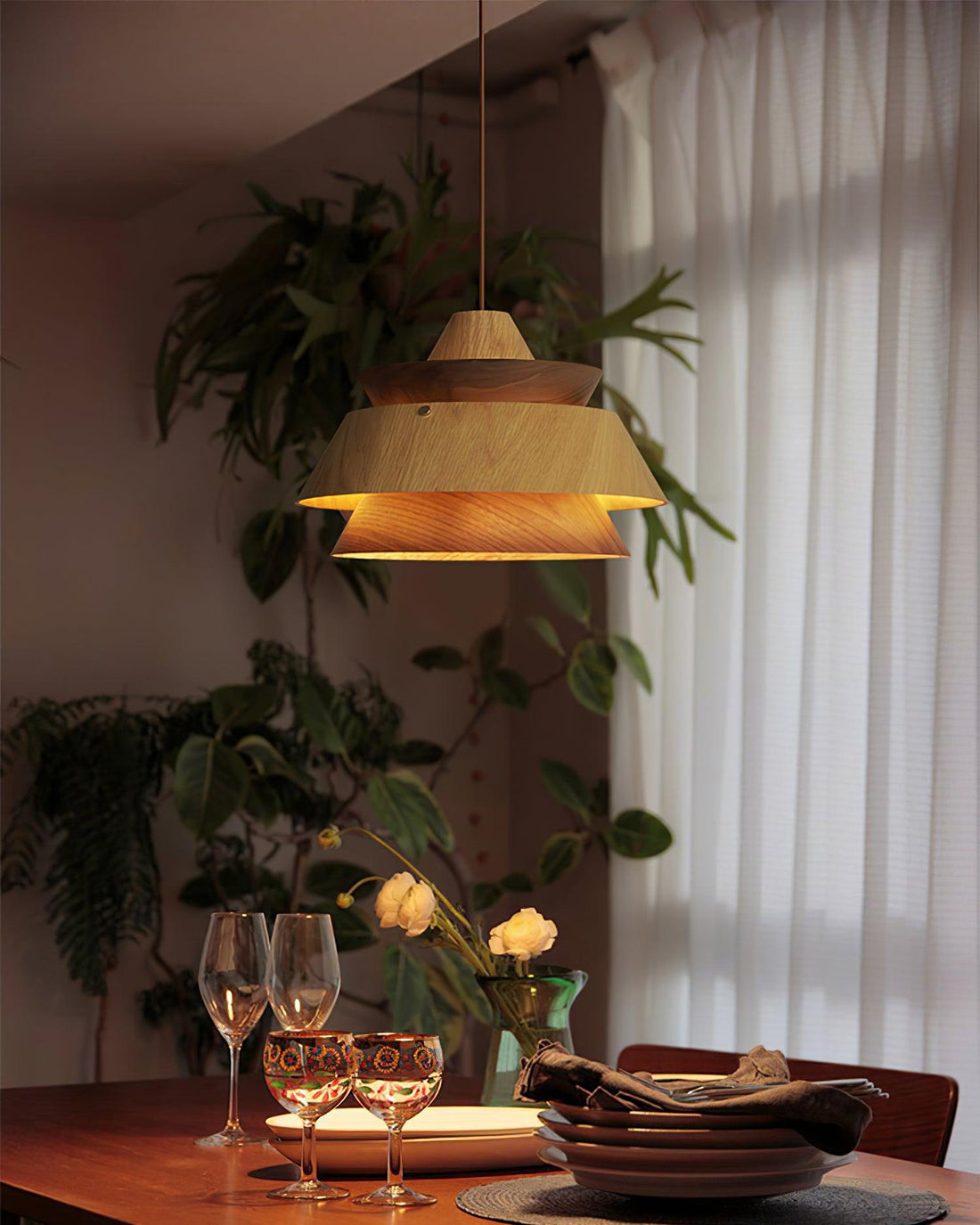 Karwe Suspension Bois Stratifié Vintage