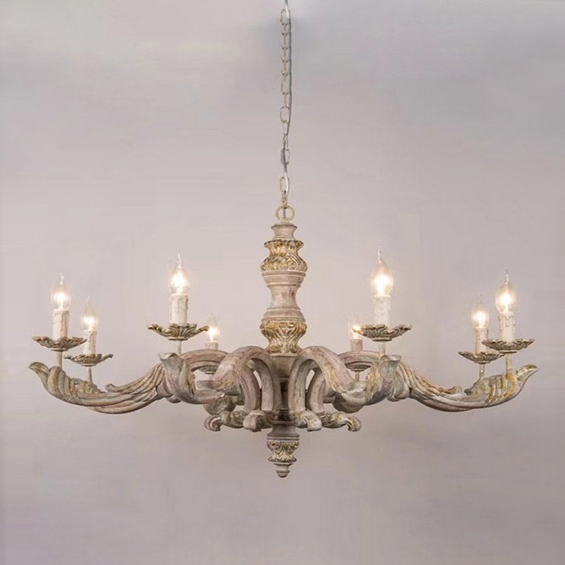 Vovynan Lustre Colonne Romaine Bois Luxe