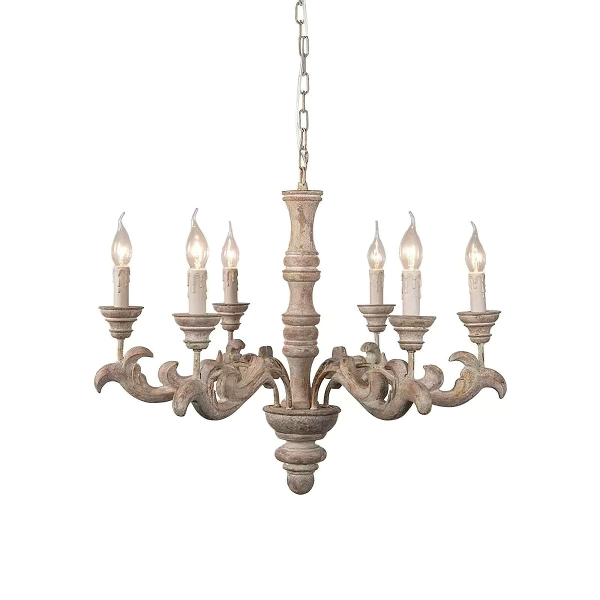Vovynan Lustre Colonne Romaine Bois Luxe