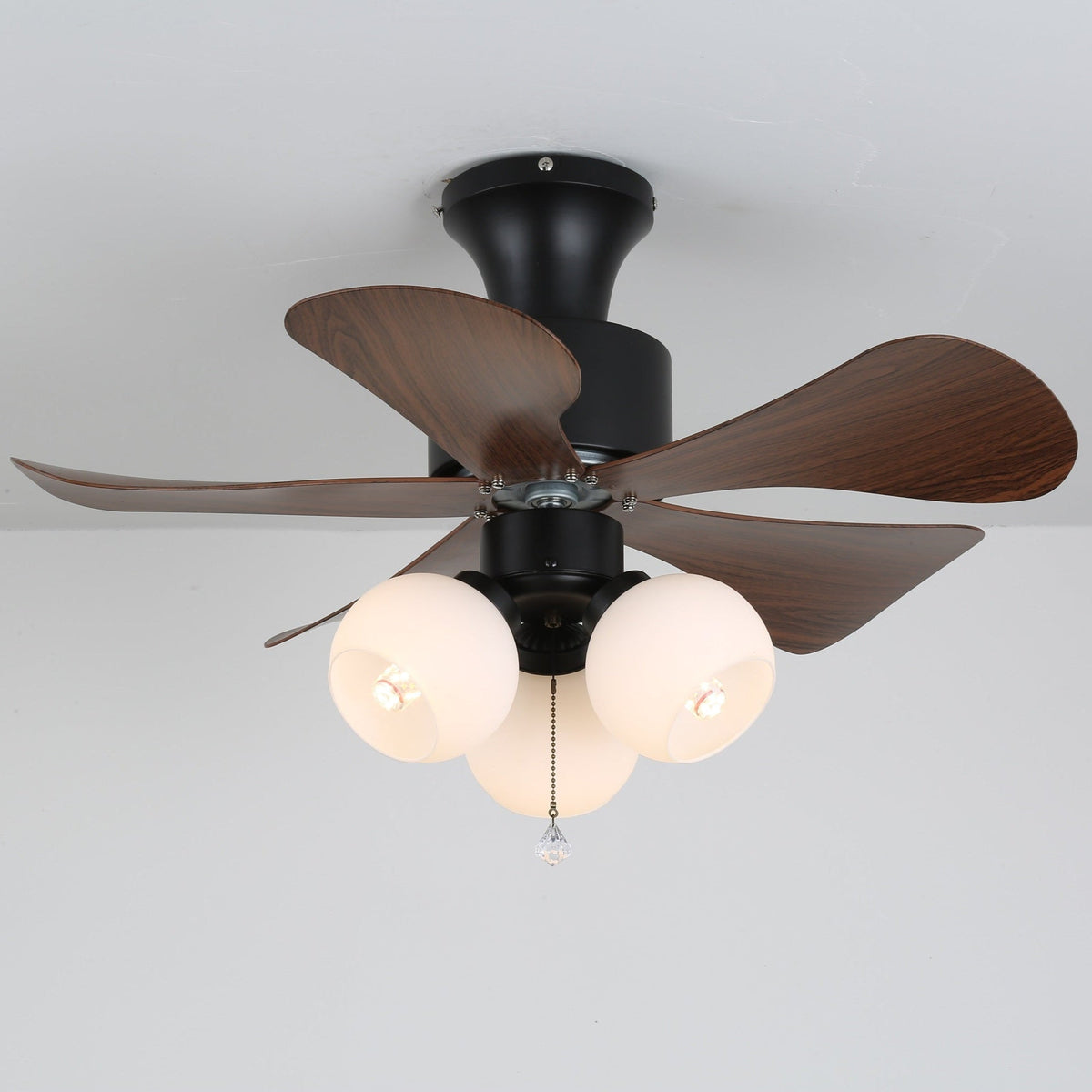 Plafonnier Ventilateur Lunara en Bois Vintage