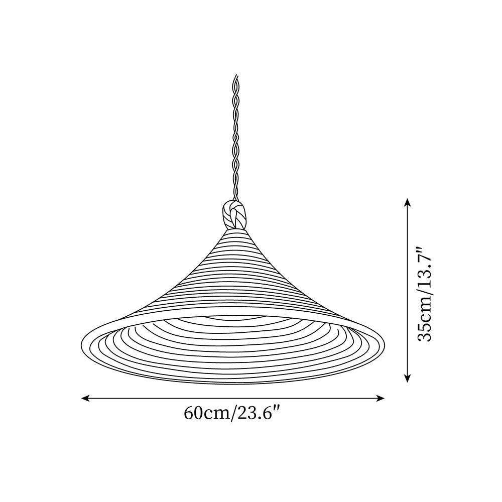 Yariah Suspension Chanvre Conique