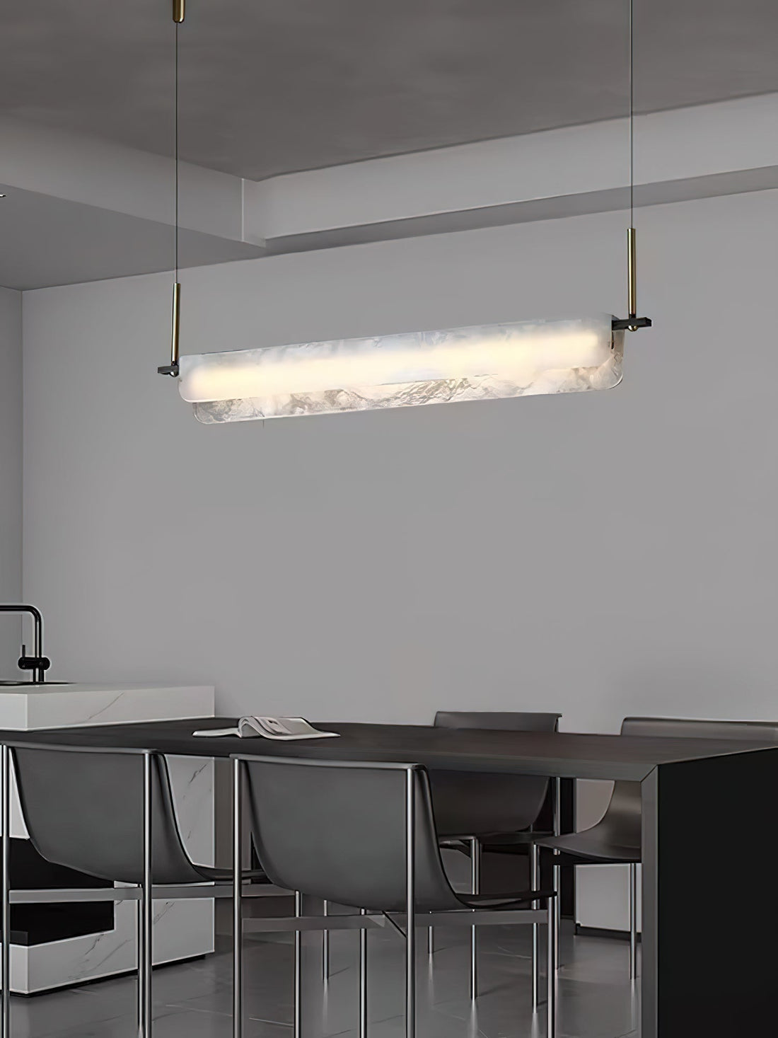 Eshaisra Suspension Métal Albâtre Minimaliste Moderne