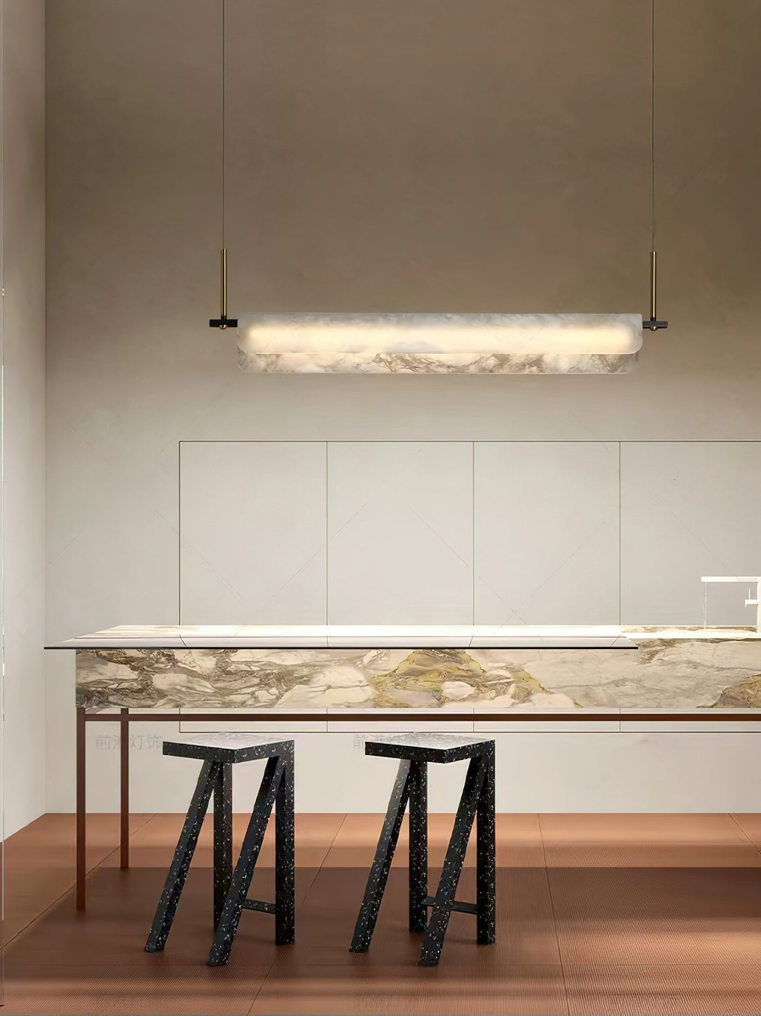 Eshaisra Suspension Métal Albâtre Minimaliste Moderne