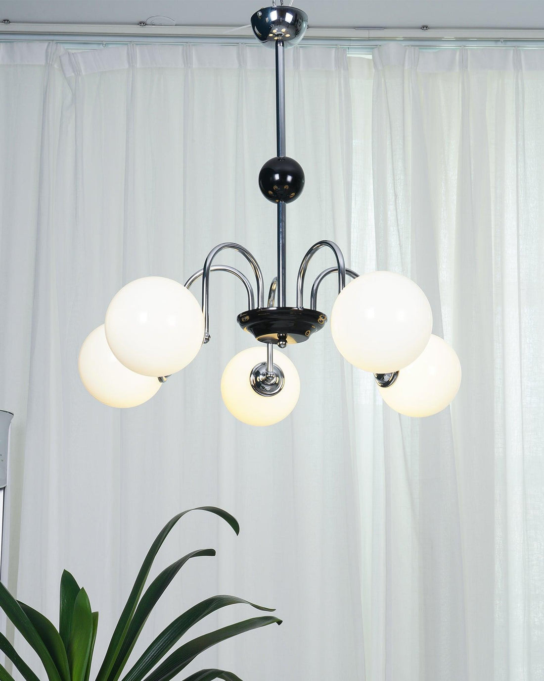 Lustra Lustre Cadre en Tige et Blanc
