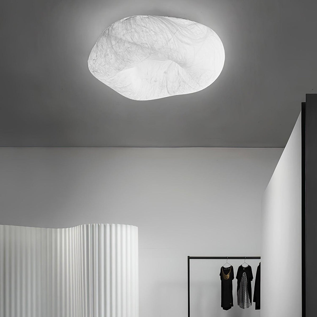 Yunduo Plafonnier Soie Nuage Forme Moderne