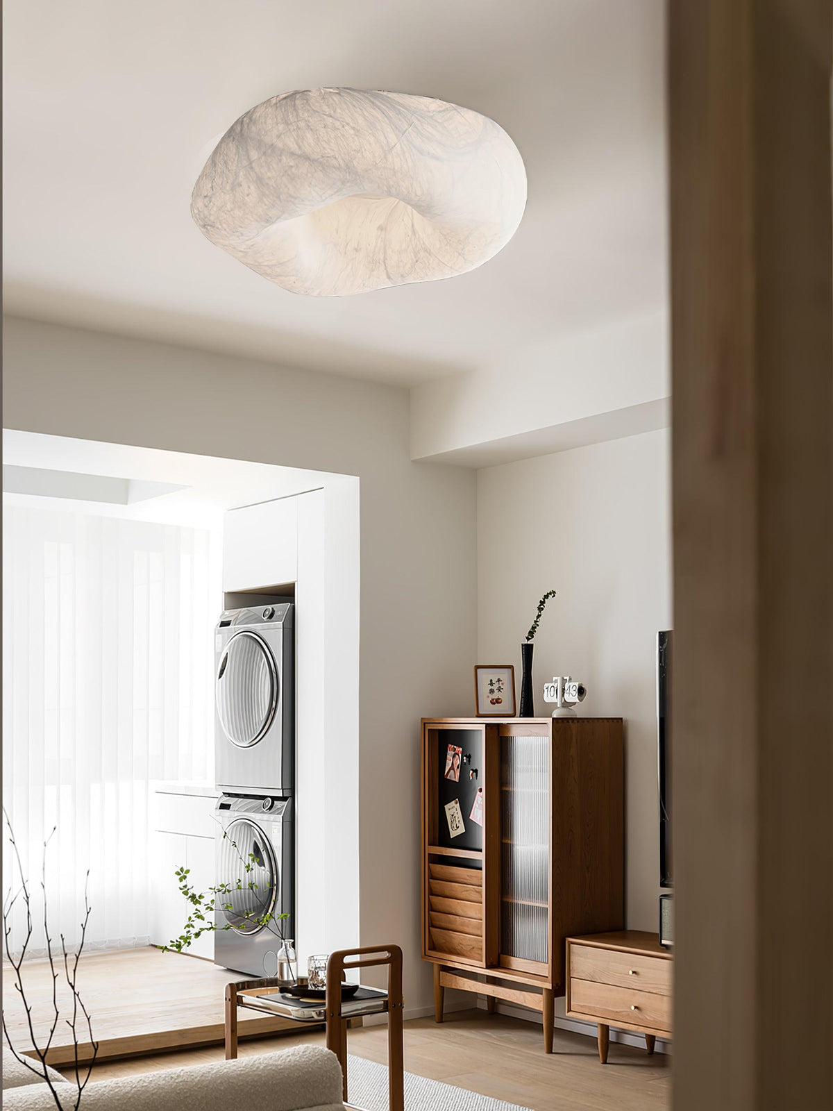 Yunduo Plafonnier Soie Nuage Forme Moderne