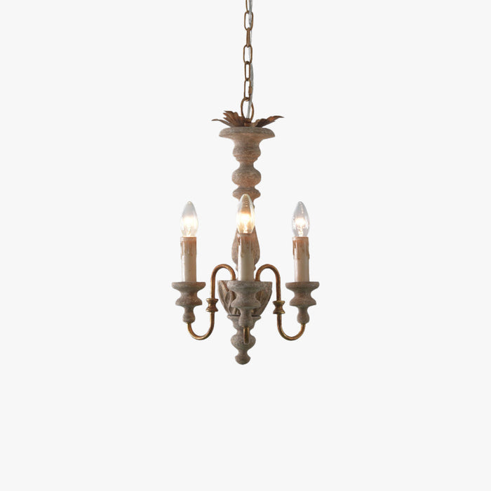 Silva Rustique Français Bois Lustre Salon Salle à Manger
