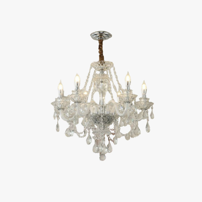 Silva Français Cristal Métal Lustre Salon Salle à Manger