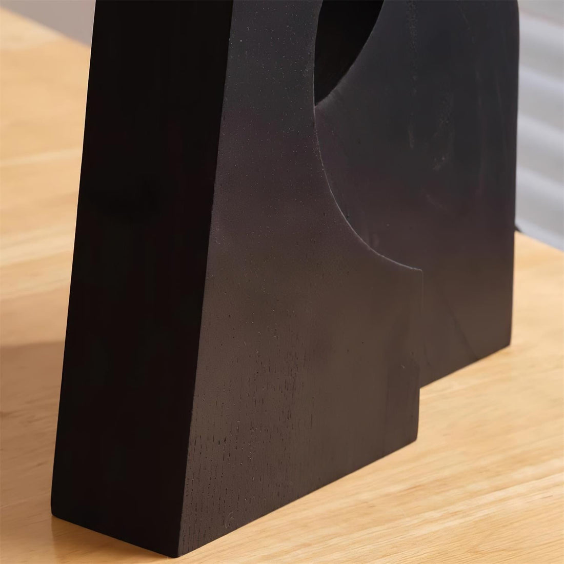 Zain Lampe de Table Plissée Papier Plissée Sculpturale en Bois