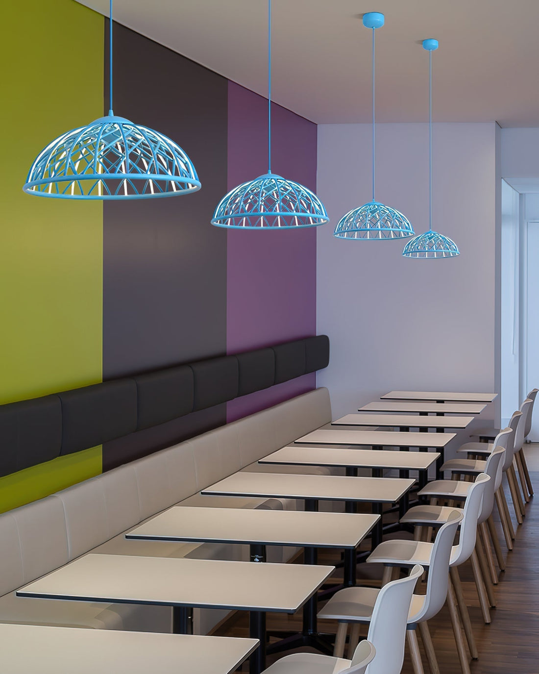 Zeela Suspension Minimaliste Bois et Verre
