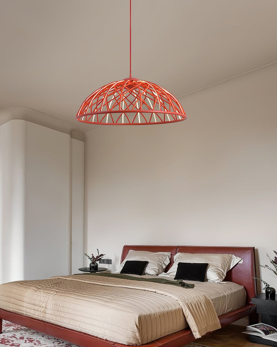 Zeela Suspension Minimaliste Bois et Verre
