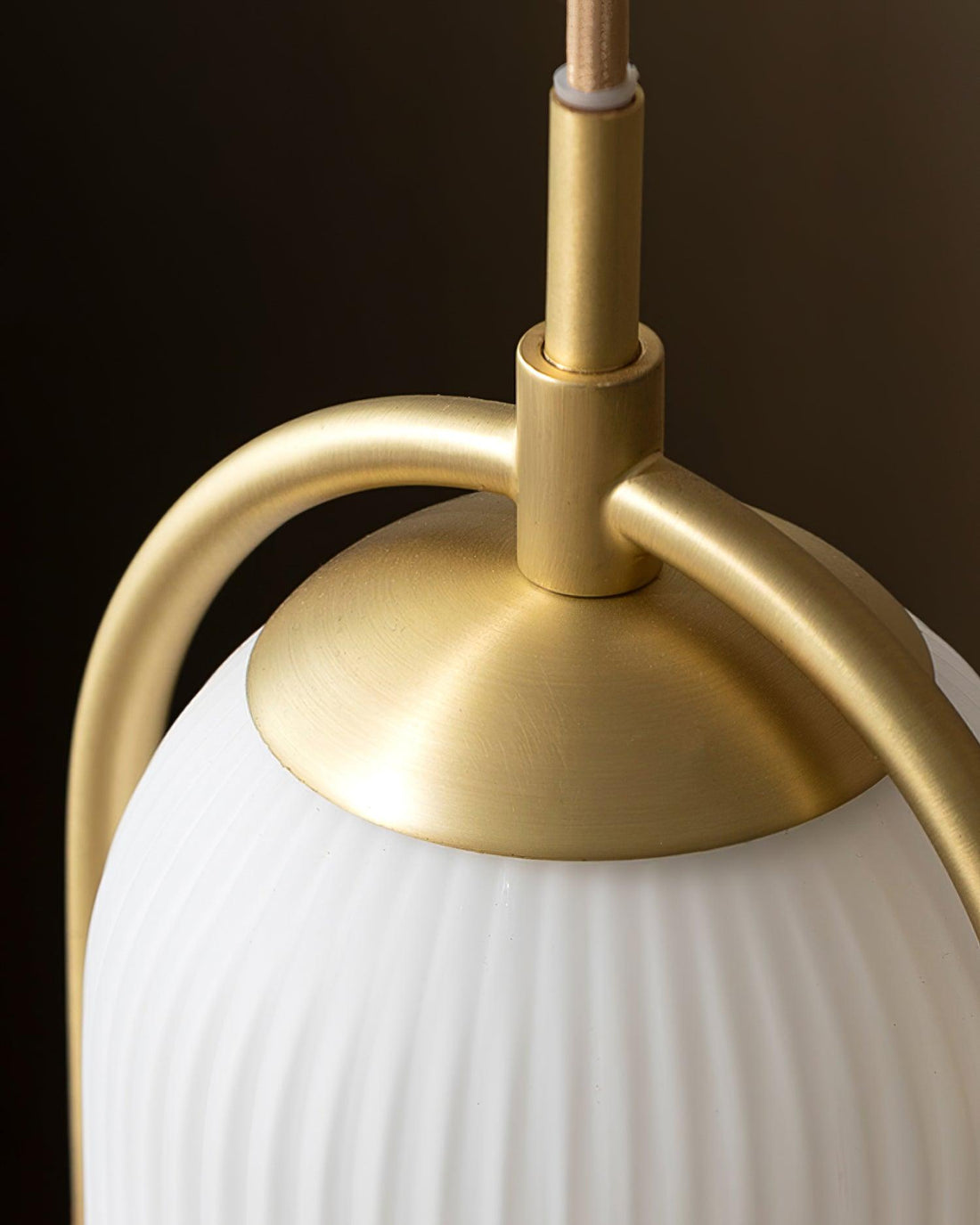 Zesta Lampe Suspendue Verre Rainuré Minimaliste