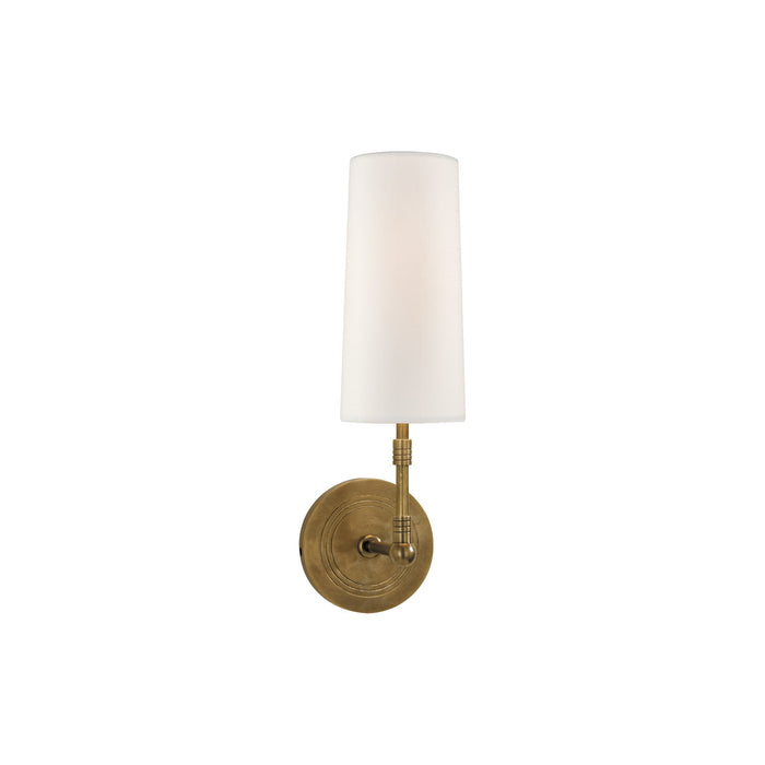 Ernorora Vintage Industrial Brass Fabric Wall Lamp