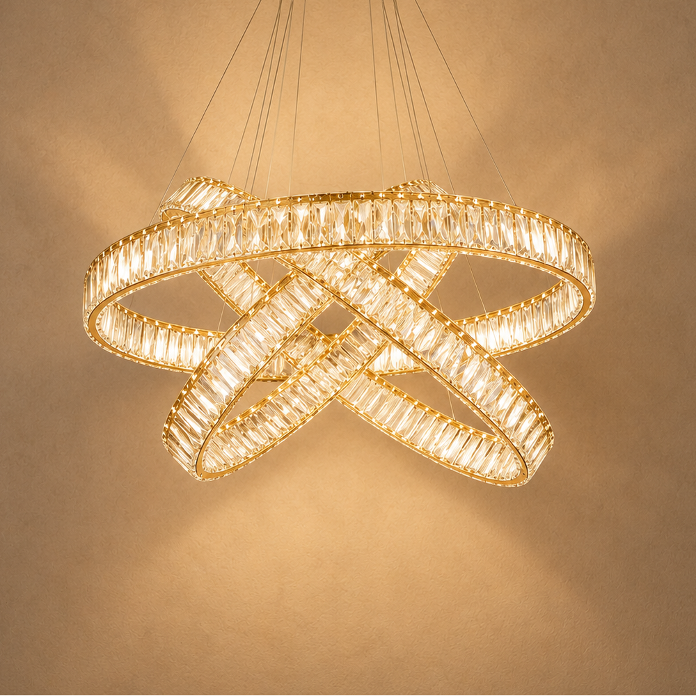 Lustre Suspendu Ruban en Cristal - Orionis