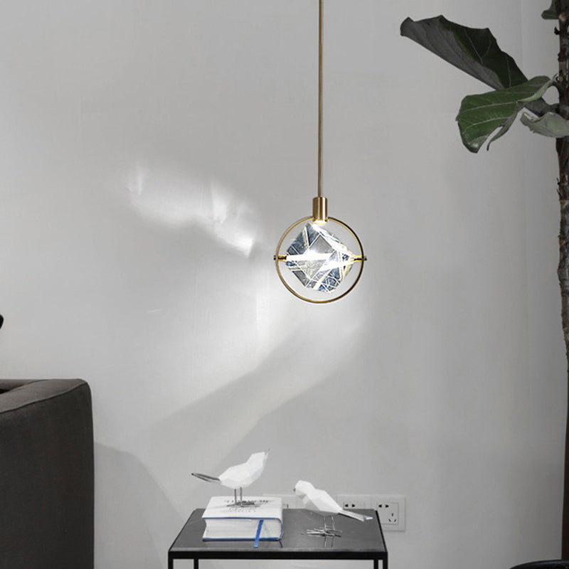 Kristy Suspension Luxe Moderne Métal/Cristal Salle à manger