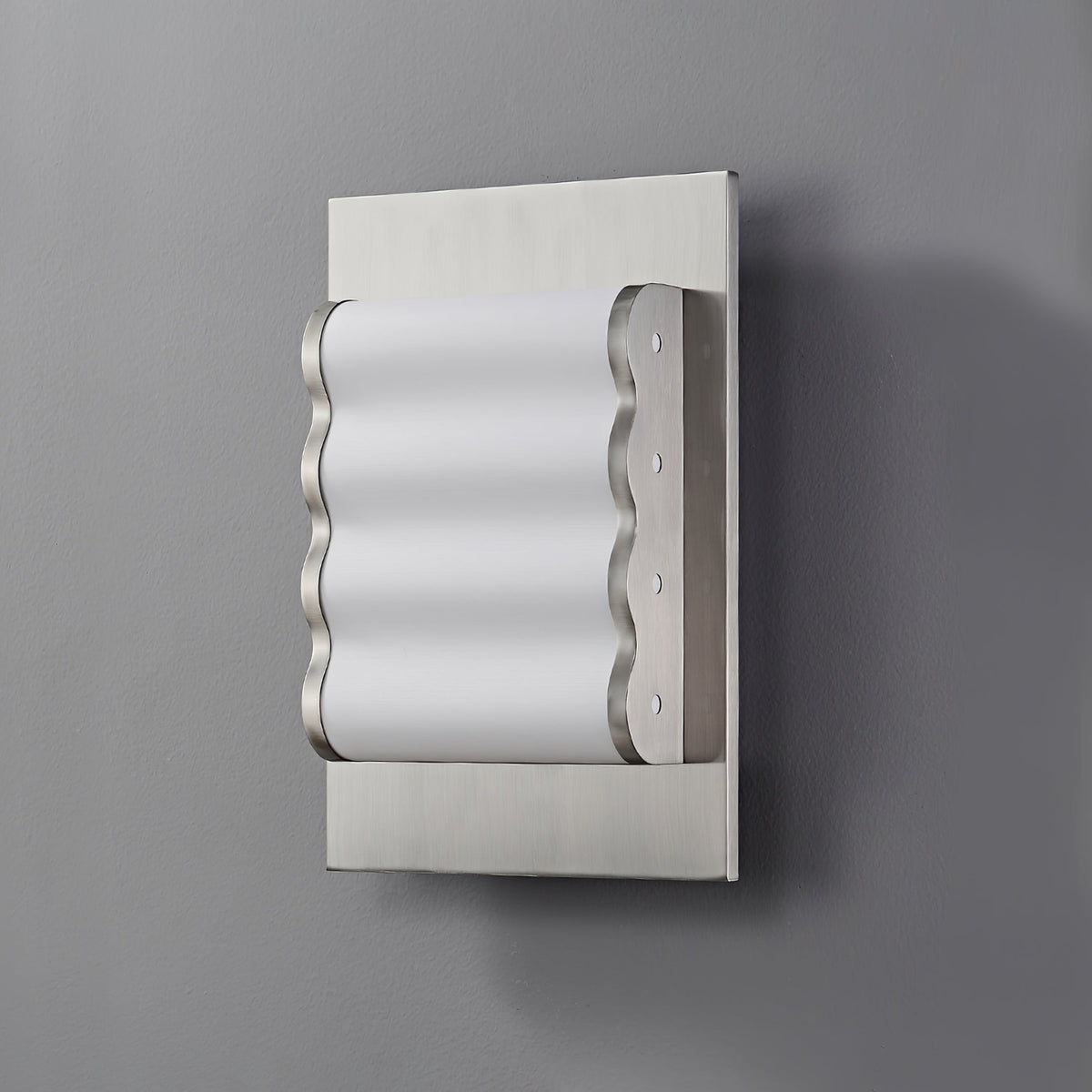 Wave Applique murale contemporaine en tissu