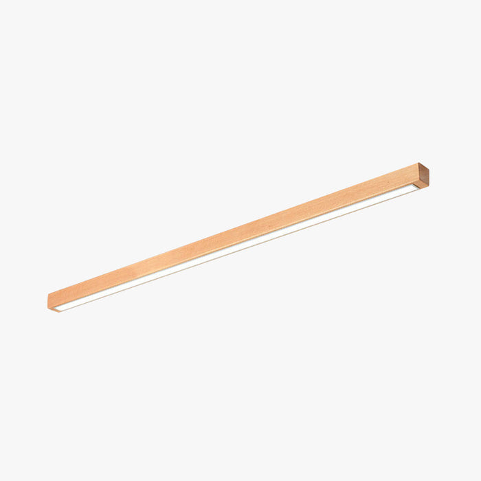 Urien Plafonnier Longue Linéaire Simple. Bois. Couloir/Chambre