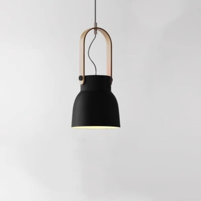 Valentina Vintage Suspension Noir/Orange Métal/Bois Chambre à coucher